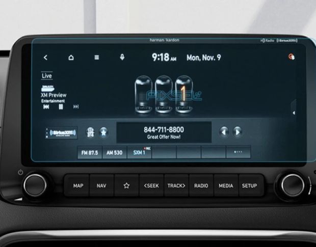 Захисне скло Pixsel на монітор HYUNDAI KONA HYBRID 11.2“ 2020 - 2023 (гібридне мат)