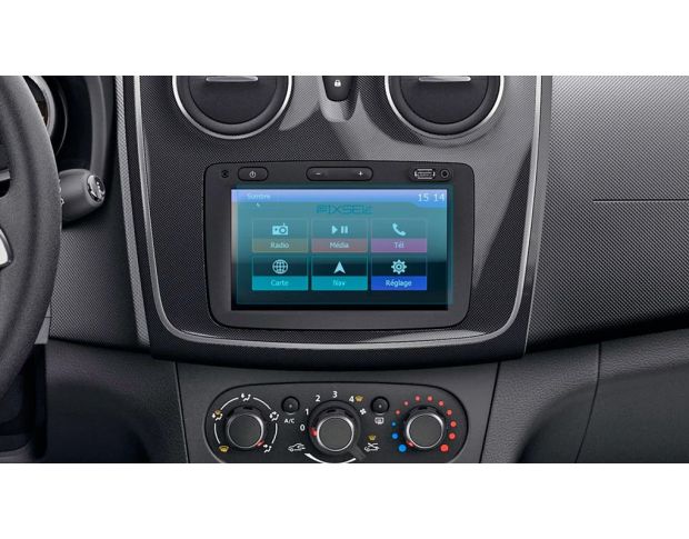 Защитное стекло Pixsel на монитор DACIA DOKKER 6.9“ 2014 - 2020 (гибридное мат)