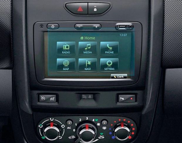 Захисне скло Pixsel на монітор DACIA DUSTER 6.9“ 2013 - 2017 (гібридне мат)