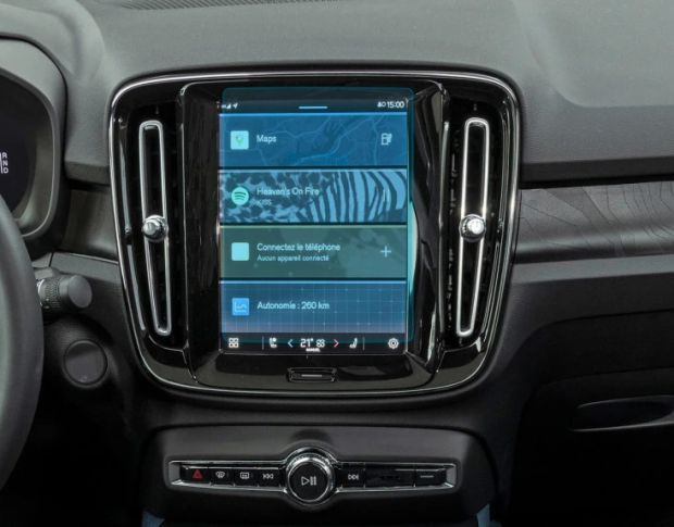 Захисне скло Pixsel на монітор VOLVO C40 8.9“ 2021 - (гібридне мат)