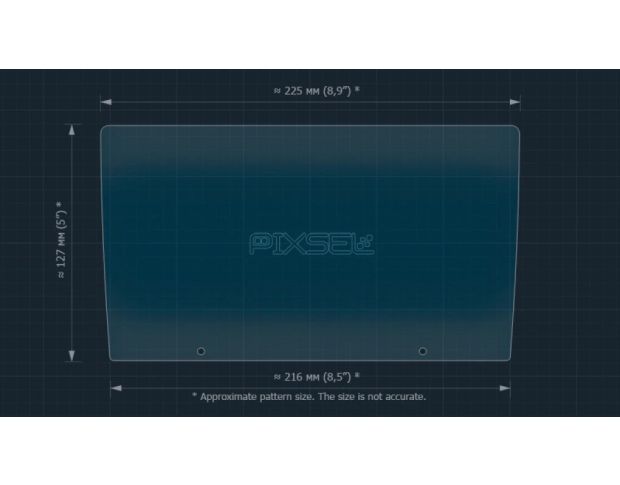 Захисне скло Pixsel на монітор REDPOWER 75182 HI-FI 9“ (гібридне мат)