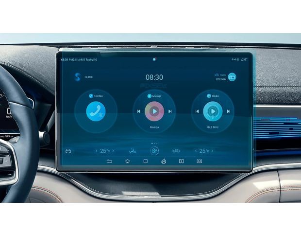 Захисне скло Pixsel на монітор BYD SONG PLUS 16.3“ 2022 - (гібридне мат)