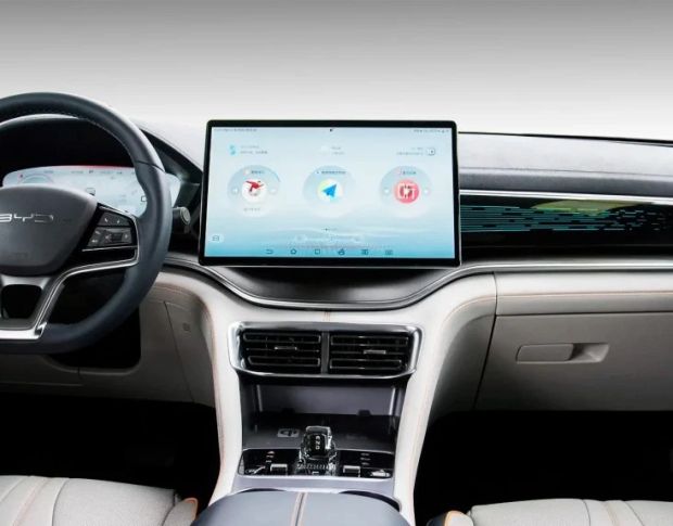 Захисне скло Pixsel на монітор BYD SONG PLUS 16.3“ 2022 - (гібридне мат)