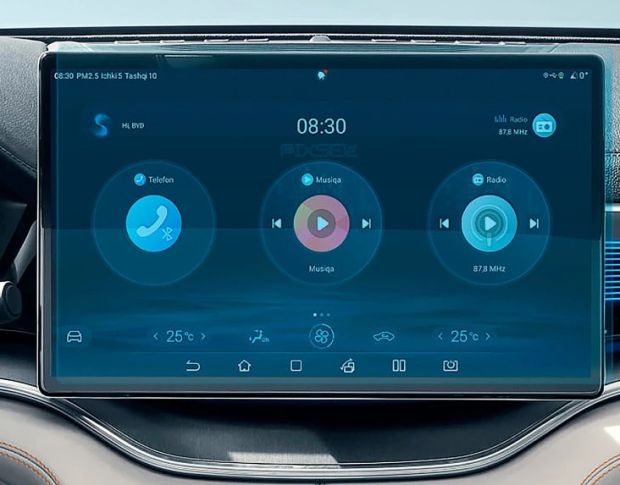 Захисне скло Pixsel на монітор BYD SONG PLUS 16.3“ 2022 - (гібридне мат)