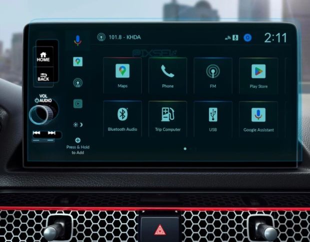 Захисне скло Pixsel на монітор HONDA CIVIC 11“ 2021 - (гібридне глянець)