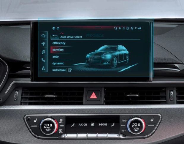 Захисне скло Pixsel на монітор AUDI A4 / S4 / RS4 11.3“ 2019 - 2020 (гібридне мат)