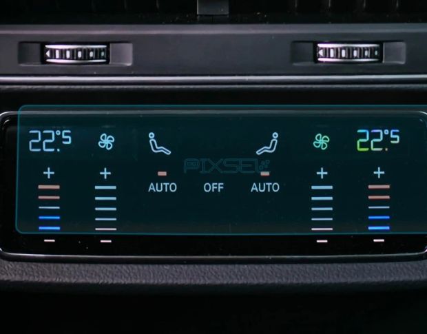 Захисне скло Pixsel на задній клімат-контроль AUDI Q7/SQ7/RSQ7 6.6“ 2024 - (гібридне мат)