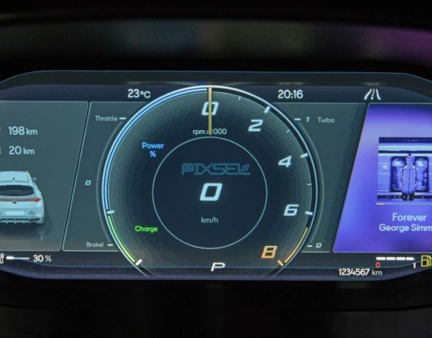Защитное стекло Pixsel на приборную панель CUPRA FORMENTOR 9.9“ 2024 - (гибридное мат)