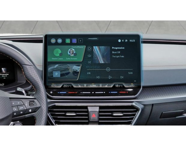 Захисне скло Pixsel на монітор CUPRA LEON 14“ 2024 - (гібридне мат)