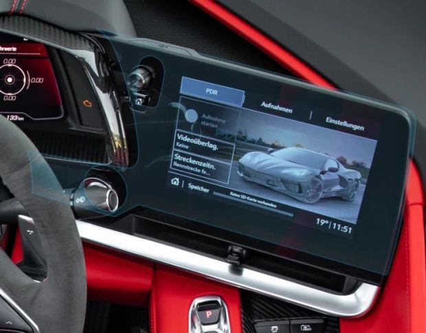 Захисне скло Pixsel на монітор CHEVROLET CORVETTE 15.8“ 2019 - (гібридне мат)