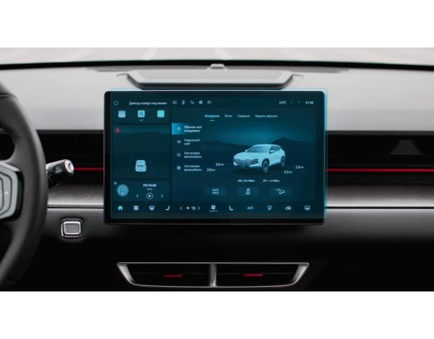 Защитное стекло Pixsel на монитор JETOUR DASHING 13.7“ 2022 - (гибридное мат)