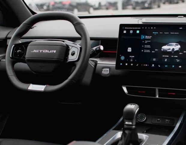 Защитное стекло Pixsel на приборную панель JETOUR DASHING 9.5“ 2022 - (гибридное мат)