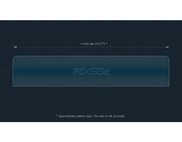 Защитное стекло Pixsel на приборную панель JETOUR X70 PLUS 24.7“ 2024 - (гибридное глянец)