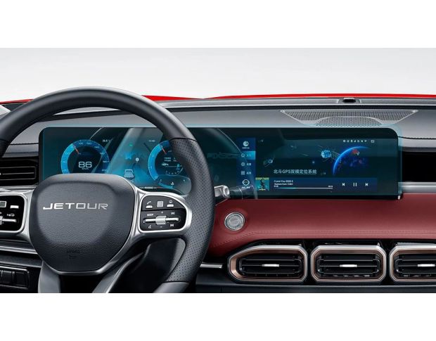 Защитное стекло Pixsel на приборную панель JETOUR X70 PLUS 24.7“ 2024 - (гибридное глянец)