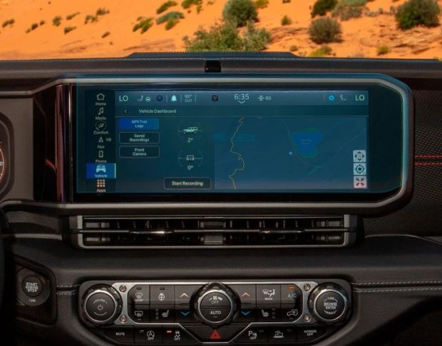 Защитное стекло Pixsel на монитор JEEP WRANGLER 14.2“ 2023 - (гибридное глянец)