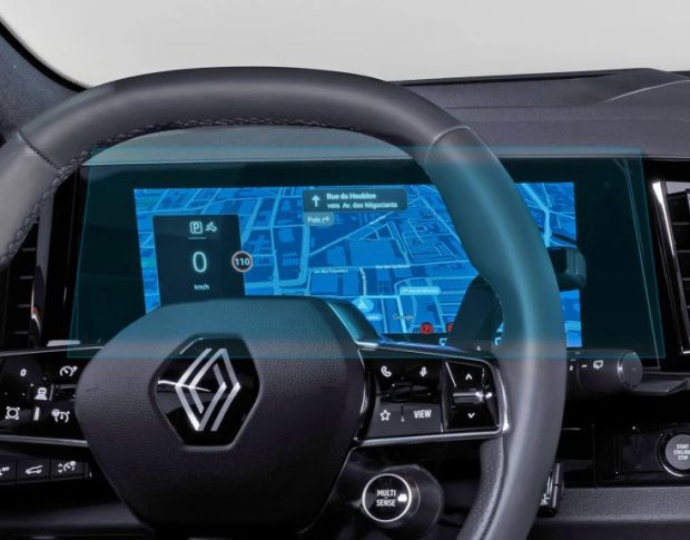 Захисне скло Pixsel на панель приладів RENAULT ESPACE 16.4“ 2023 - (гібридне глянець)