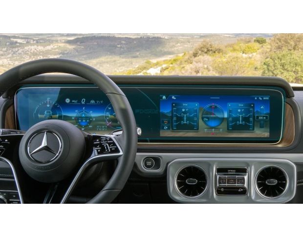 Захисне скло Pixsel на панель приладів MERCEDES BENZ G-CLASS 28.5“ 2024 - (гібридне глянець)