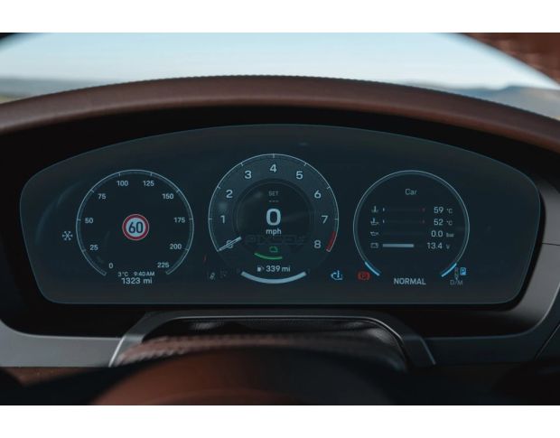 Защитное стекло Pixsel на приборную панель PORSCHE 911 15.2“ 2024 - (гибридное мат)