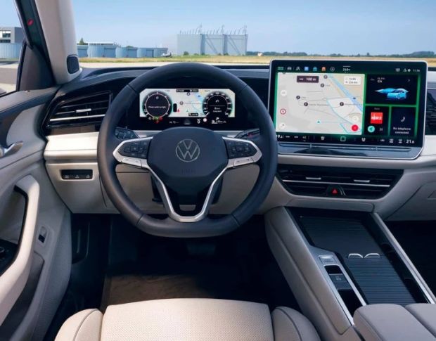 Защитное стекло Pixsel на монитор VOLKSWAGEN PASSAT 14“ 2023 - (гибридное мат)