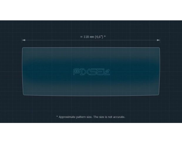 Защитное стекло Pixsel для заднего климат-контроля VOLVO XC90 4.9“ 2024 - (гибридное мат)