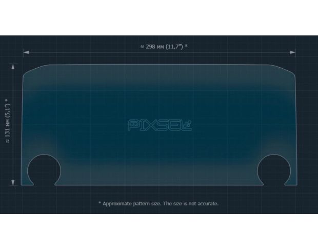 Защитное стекло Pixsel на монитор MITSUBISHI OUTLANDER 12.8“ 2022 - 2024 (гибридное мат)
