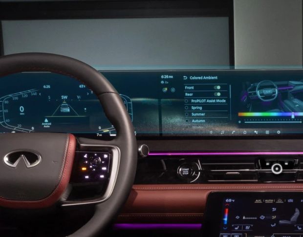 Захисне скло Pixsel на панель приладів INFINITI QX80 30.5“ 2024 - (гібридне мат)