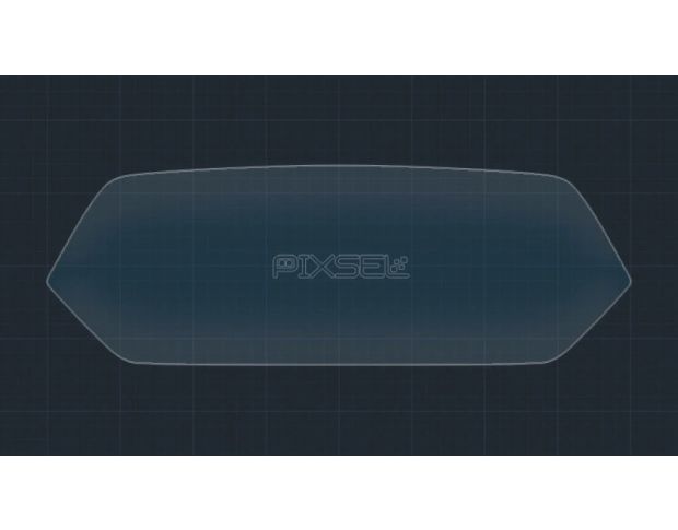 Защитное стекло Pixsel на приборную панель AUDI E-TRON GT 14.4“ 2024 - (гибридное мат)
