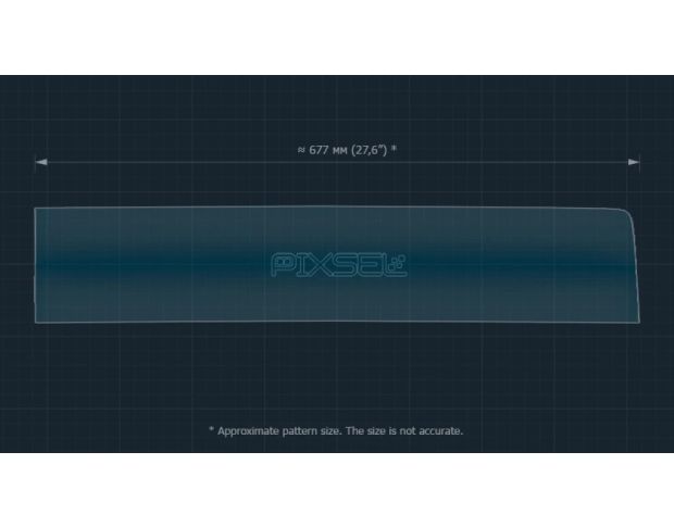 Захисне скло Pixsel на монітор HYUNDAI KONA 27.2“ 2023 - (гібридне глянець)