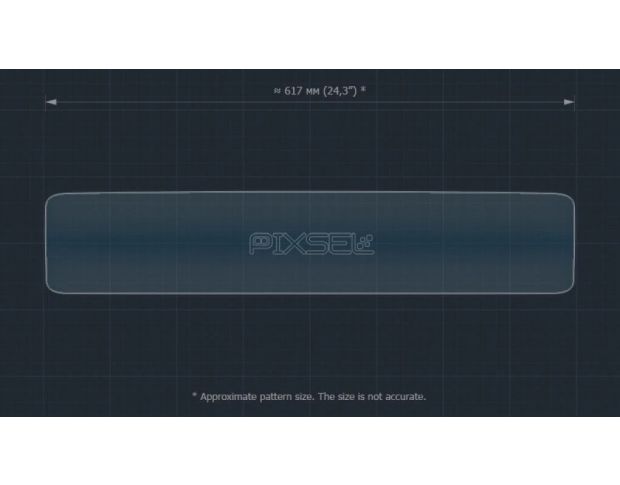 Захисне скло Pixsel на панель приладів MERCEDES BENZ EQB 24.7“ 2023 - (гібридне глянець)