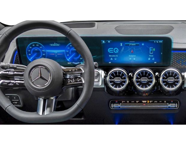 Захисне скло Pixsel на панель приладів MERCEDES BENZ EQB 24.7“ 2023 - (гібридне глянець)