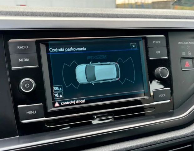 Захисне скло Pixsel на монітор VOLKSWAGEN POLO 6.5“ 2017 - 2021 (гібридне мат)