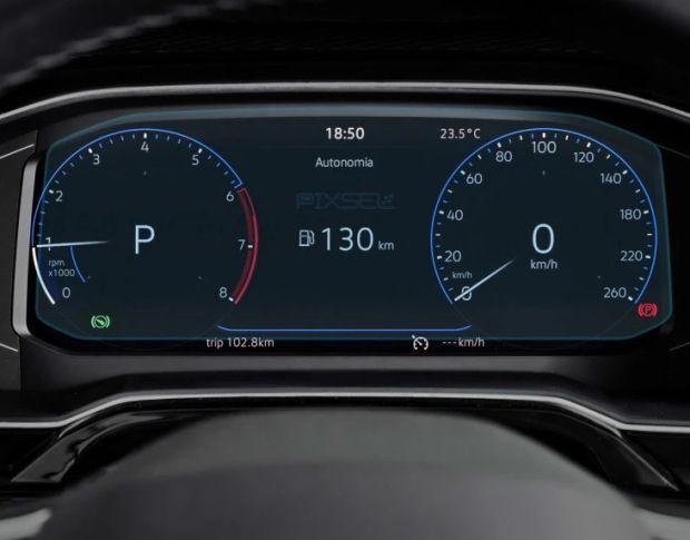 Захисне скло Pixsel на панель приладів VOLKSWAGEN POLO 9.9“ 2021 - 2022 (гібридне глянець)