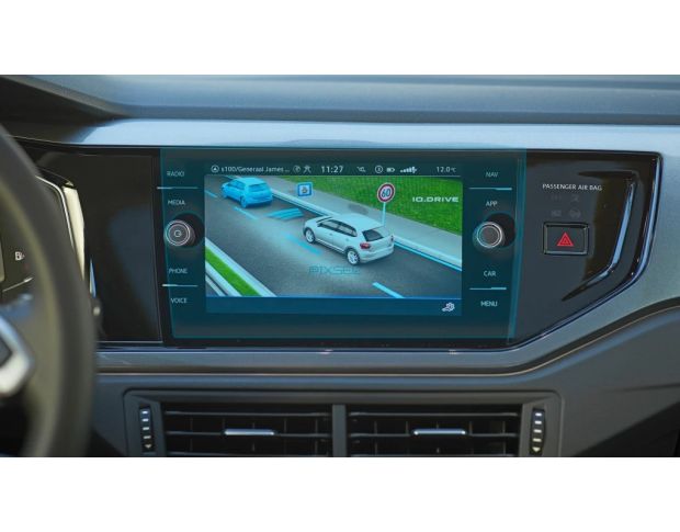 Защитное стекло Pixsel на монитор VOLKSWAGEN POLO 10.8“ 2022 - (гибридное глянец)