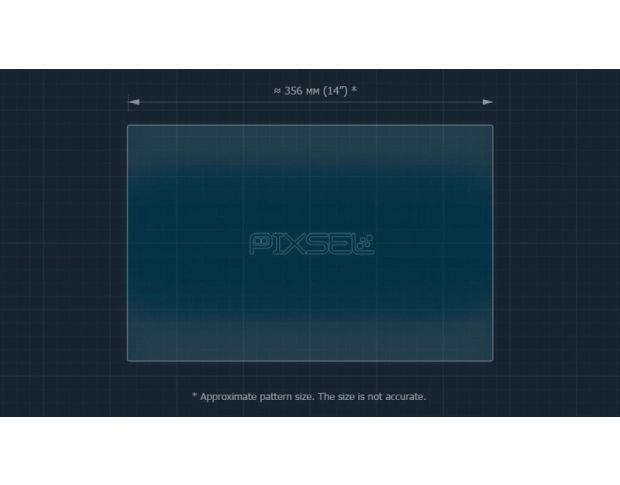 Защитное стекло Pixsel на монитор XIAOMI SU7 16.7“ 2024 - (гибридное глянец)