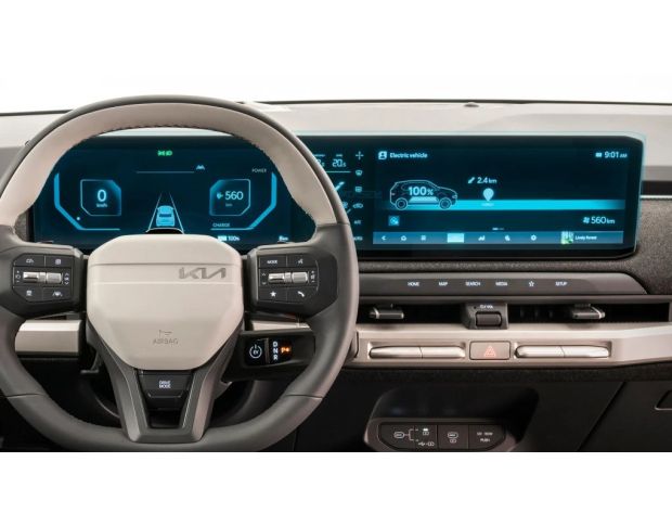 Защитное стекло Pixsel на приборную панель KIA EV3 28.3“ 2024 - (гибридное мат)