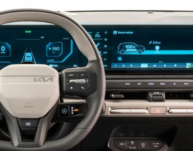 Защитное стекло Pixsel на приборную панель KIA EV3 28.3“ 2024 - (гибридное мат)