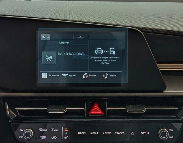 Захисне скло Pixsel на монітор KIA NIRO 8.9“ 2022 - (гібридне глянець)