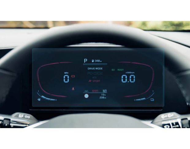 Защитное стекло Pixsel на приборную панель KIA NIRO 12.2“ 2022 - (гибридное глянец)