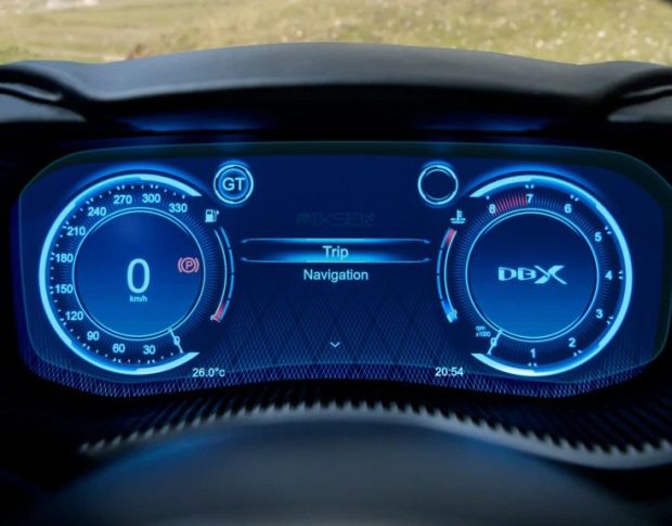 Защитное стекло Pixsel на приборную панель ASTON MARTIN DBX 11.9“ 2024 - (гибридное мат)