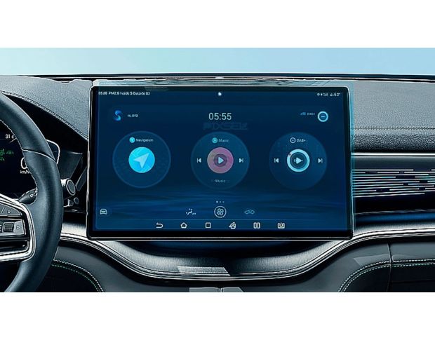 Защитное стекло Pixsel на монитор BYD SEAL U 16.3“ 2024 - (гибридное мат)