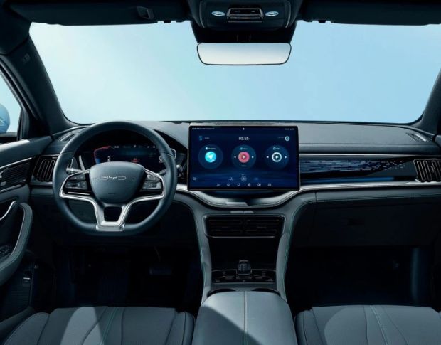 Защитное стекло Pixsel на монитор BYD SEAL U 16.3“ 2024 - (гибридное мат)