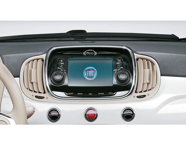 Защитное стекло Pixsel на монитор FIAT 500 5“ 2015 - 2017 (гибридное глянец)