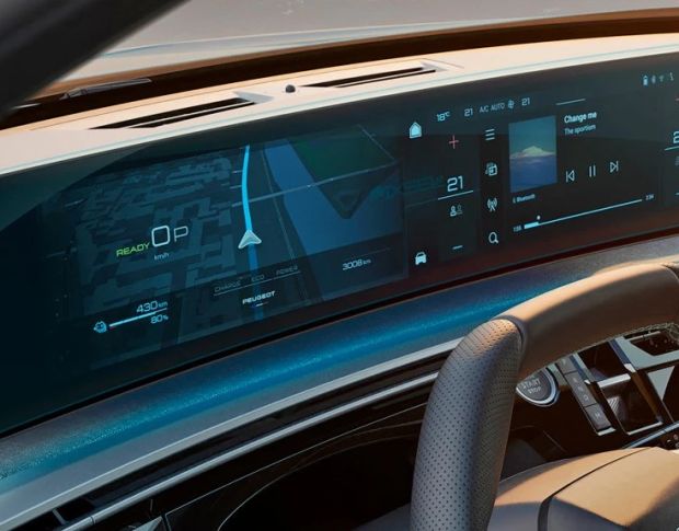 Захисне скло Pixsel на панель приладів PEUGEOT 3008 11.8“ 2024 - (гібридне мат)