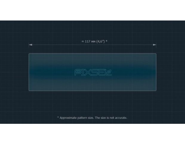 Защитное стекло Pixsel для заднего климат-контроля PEUGEOT 3008 4.8“ 2024 - (гибридное глянец)