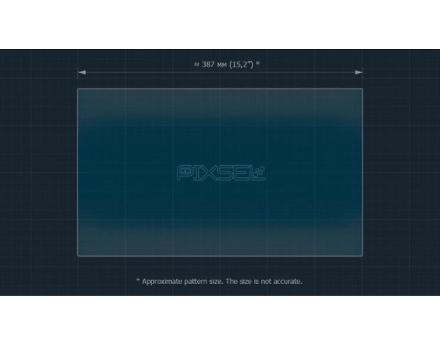 Защитное стекло Pixsel на задний монитор ZEEKR 009 17.7“ 2024 - (гибридное глянец)