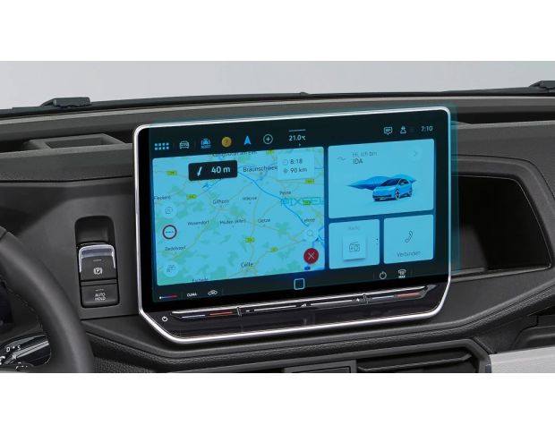 Защитное стекло Pixsel на монитор VOLKSWAGEN CRAFTER 12“ 2024 - (гибридное мат)