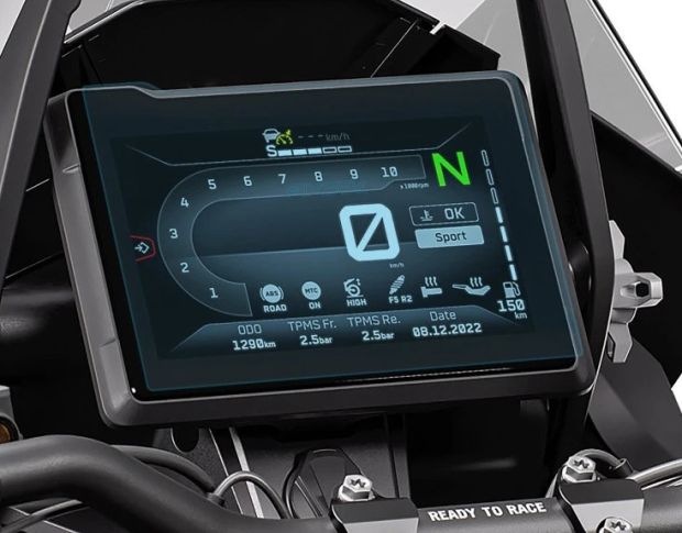 Защитное стекло Pixsel на спидометр мотоцикла KTM 1290 SUPER ADVENTURE S 8.7“ (гибридное глянец)