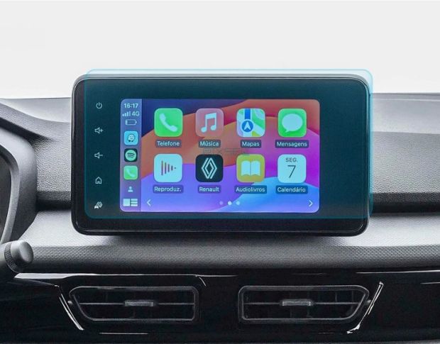 Защитное стекло Pixsel на монитор RENAULT KARDIAN 11.2“ 2024 - (гибридное глянец)