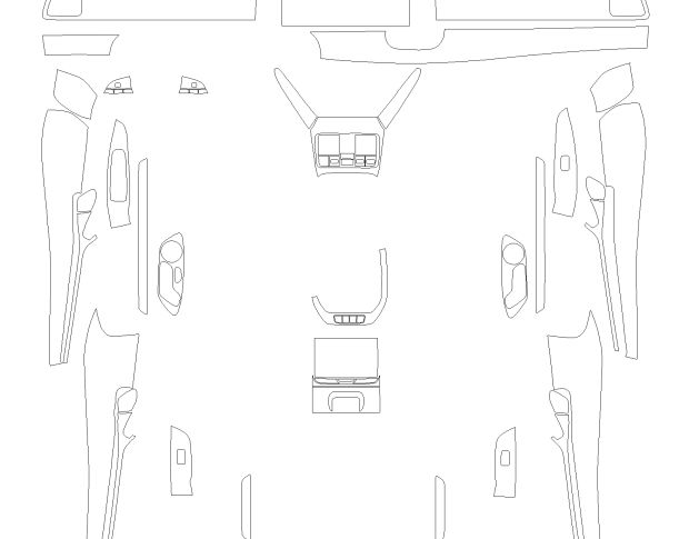 Комплект выкроек для салона BYD SEALION 7 2024 -