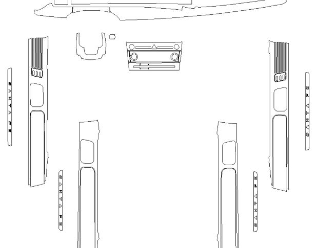 Комплект викрійок для салону HYUNDAI SANTA FE 2024 -